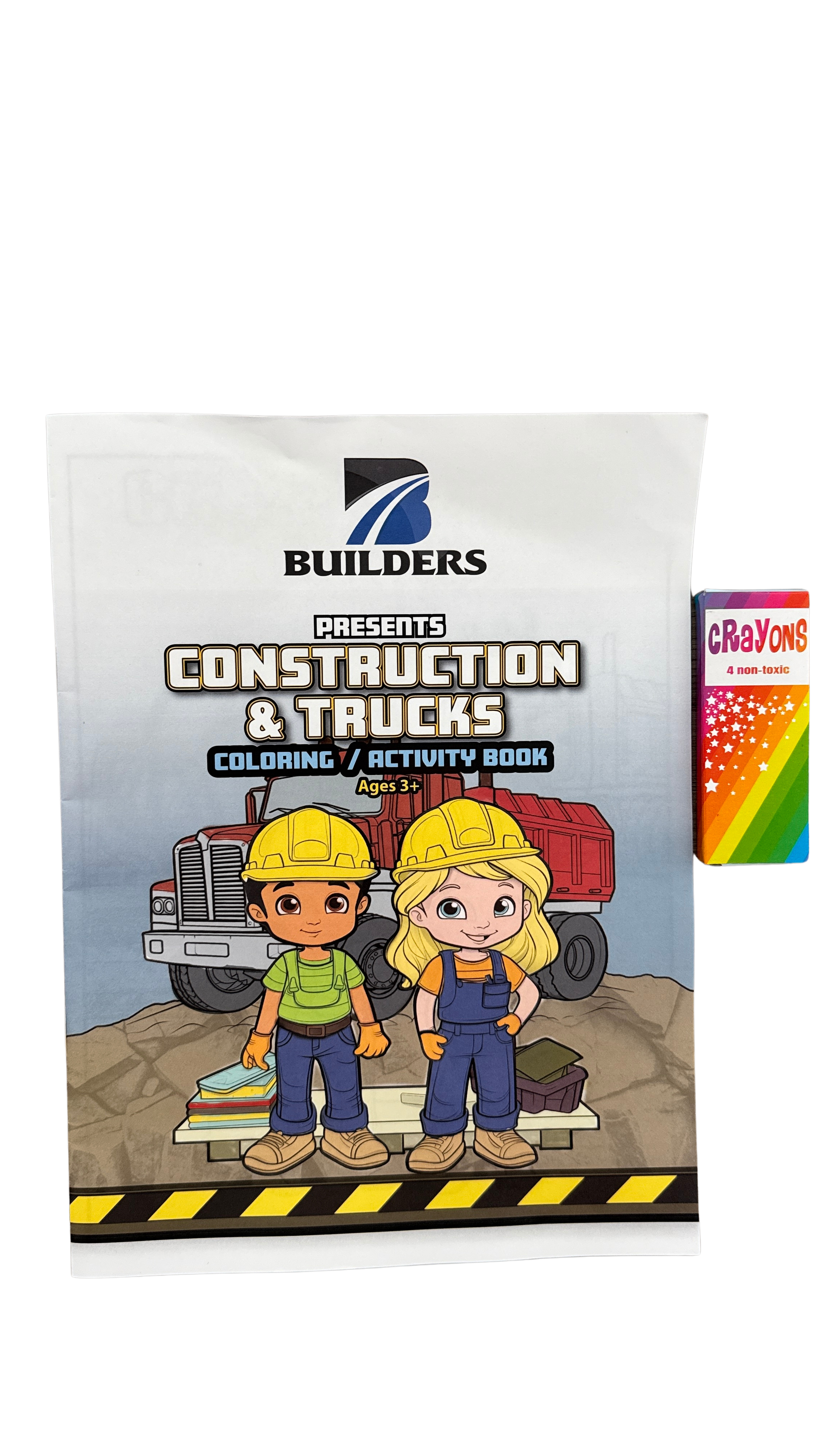 Kids Builders Coloring Book/ Crayons